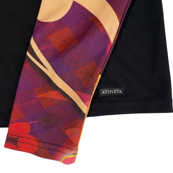 Athleta Rash Guard Floral Colorblock Long Sleeve Top - Picture 7 of 9